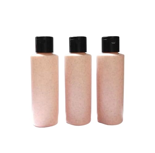 SHREE MAHA 100ml Empty Cosmetic Bottles with Flip-Top Cap - 6 Pack Reusable Refillable Travel Containers for Shampoo, Hair Oil, Massage Oil & Beauty Products - Portable Storage Solution for Home & Salon Use (Pink)
