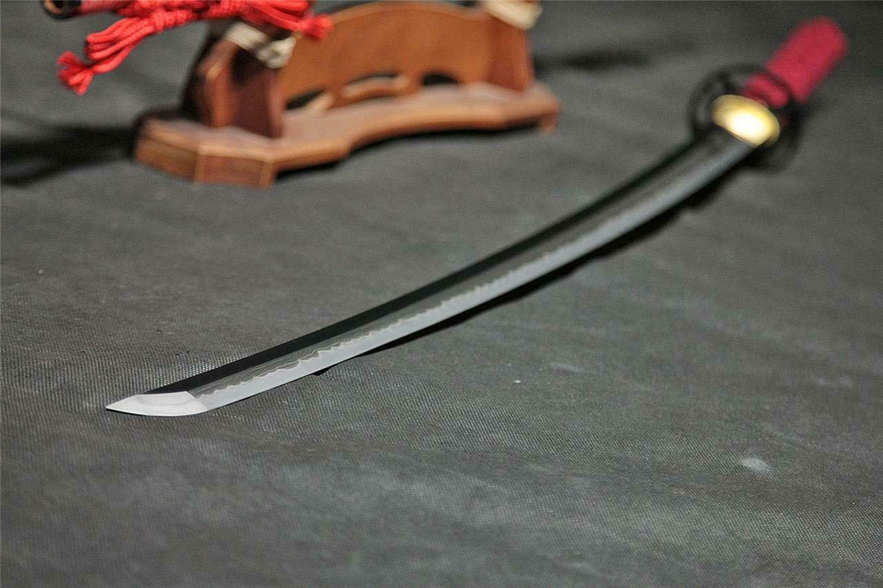Hand Forged Japanese Samurai Katana Sword - 5A Tamahagane Steel, Clay Tempered Blade with Hadori Kesho Polish | Authentic MH507 Model | Perfect for Martial Arts Training, Cosplay & Collectors
