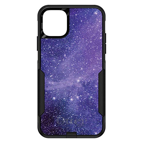 Purple Black White Stars Nebula On Black Case