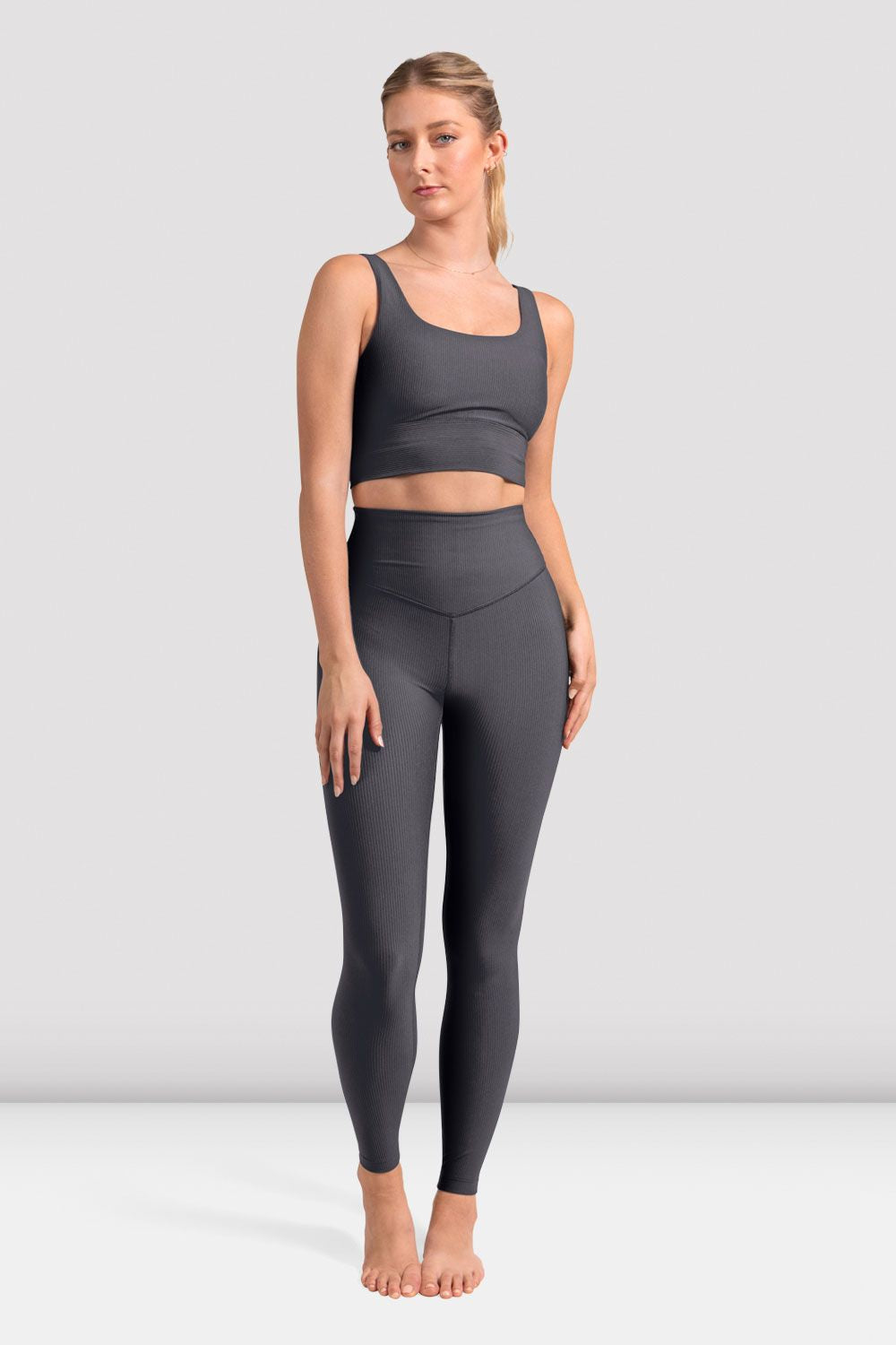 BLOCH Women's 7/8 Length Yoga Leggings - High Waist Stretchy Workout Pants for Pilates, Running & Gym - Comfortable Athletic Tights for Women's Fitness & Activewear