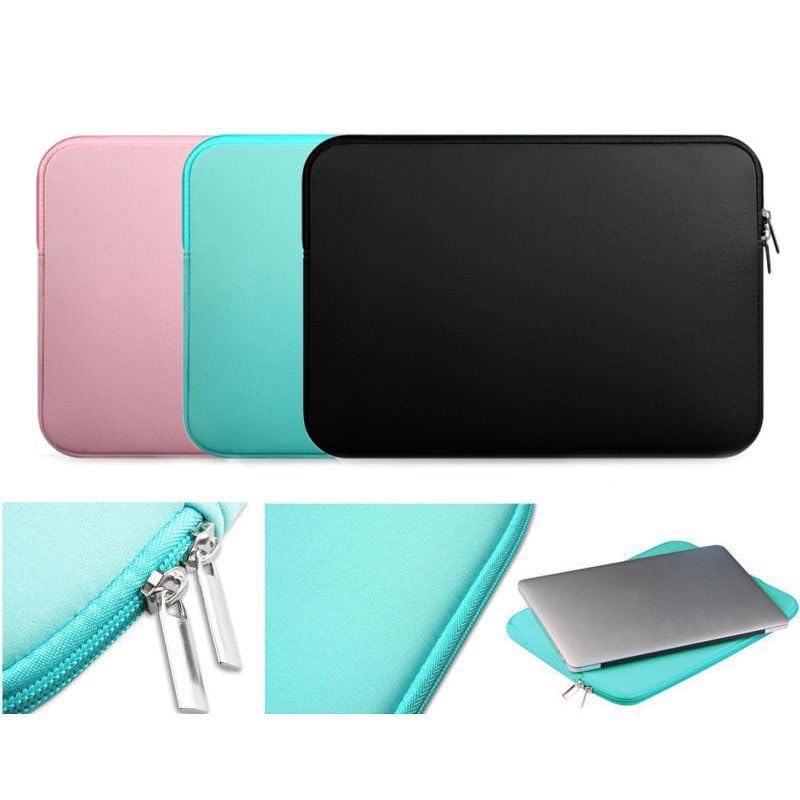 13 Inch Laptop Sleeve for MacBook Air Pro Retina - Waterproof Neoprene Protective Case (Black) | Perfect for Travel, Office & School Use