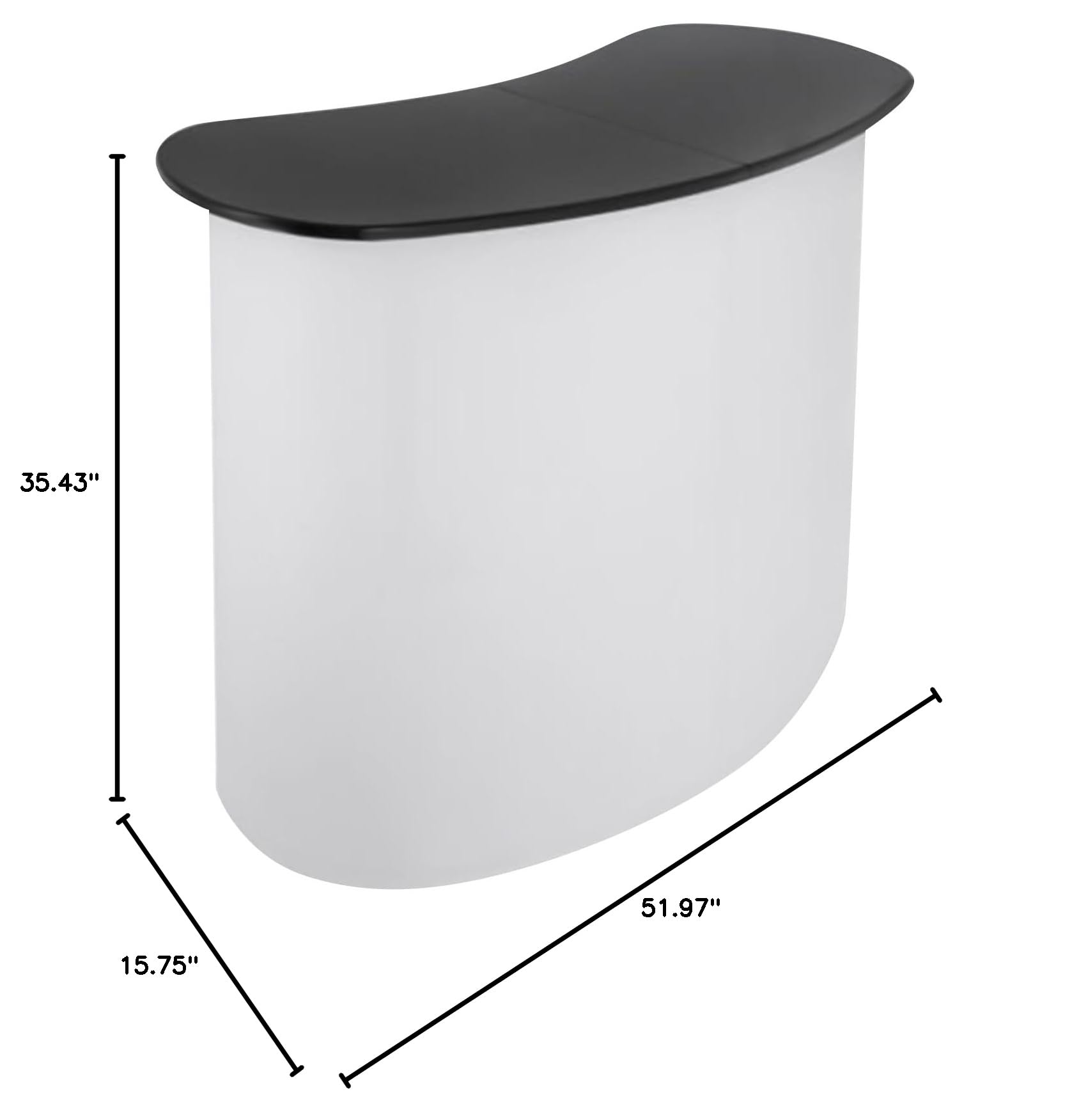 Portable Folding Reception Desk - 51.97