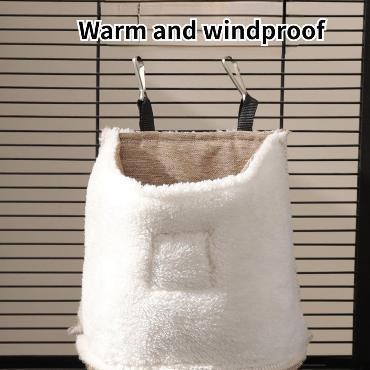 Soft Sugar Glider Sleeping Pouch & Hammock - Warm Hanging Nest Bed for Ferrets, Hamsters, Rats, Bunnies, Hedgehogs - Cage Accessories (Grey) - Perfect for Small Pet Nap Time & Cage Comfort