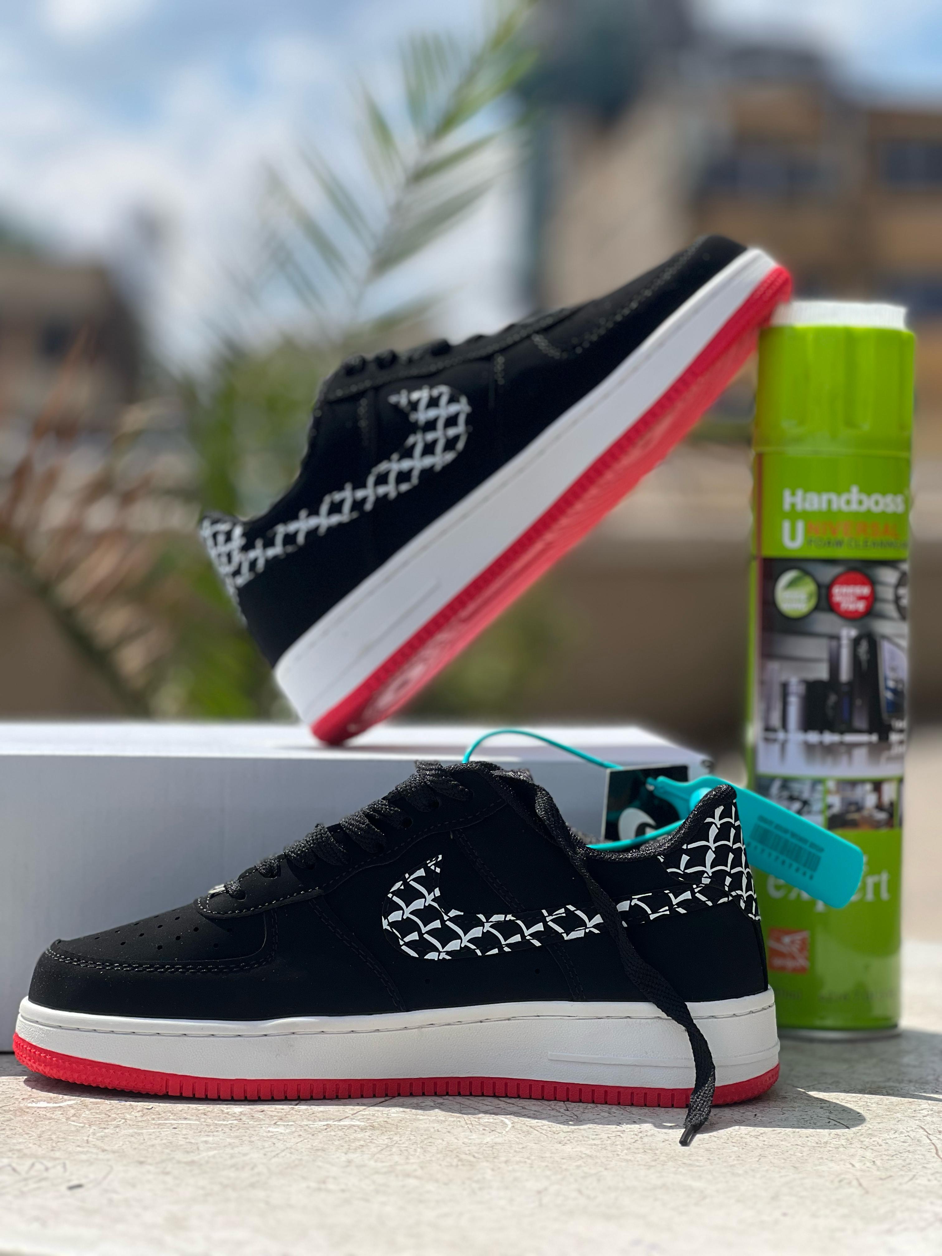Nike Air Force 1 Low Black White Sneakers - Men's Casual Shoes for Everyday Wear, Street Style & Basketball Court
