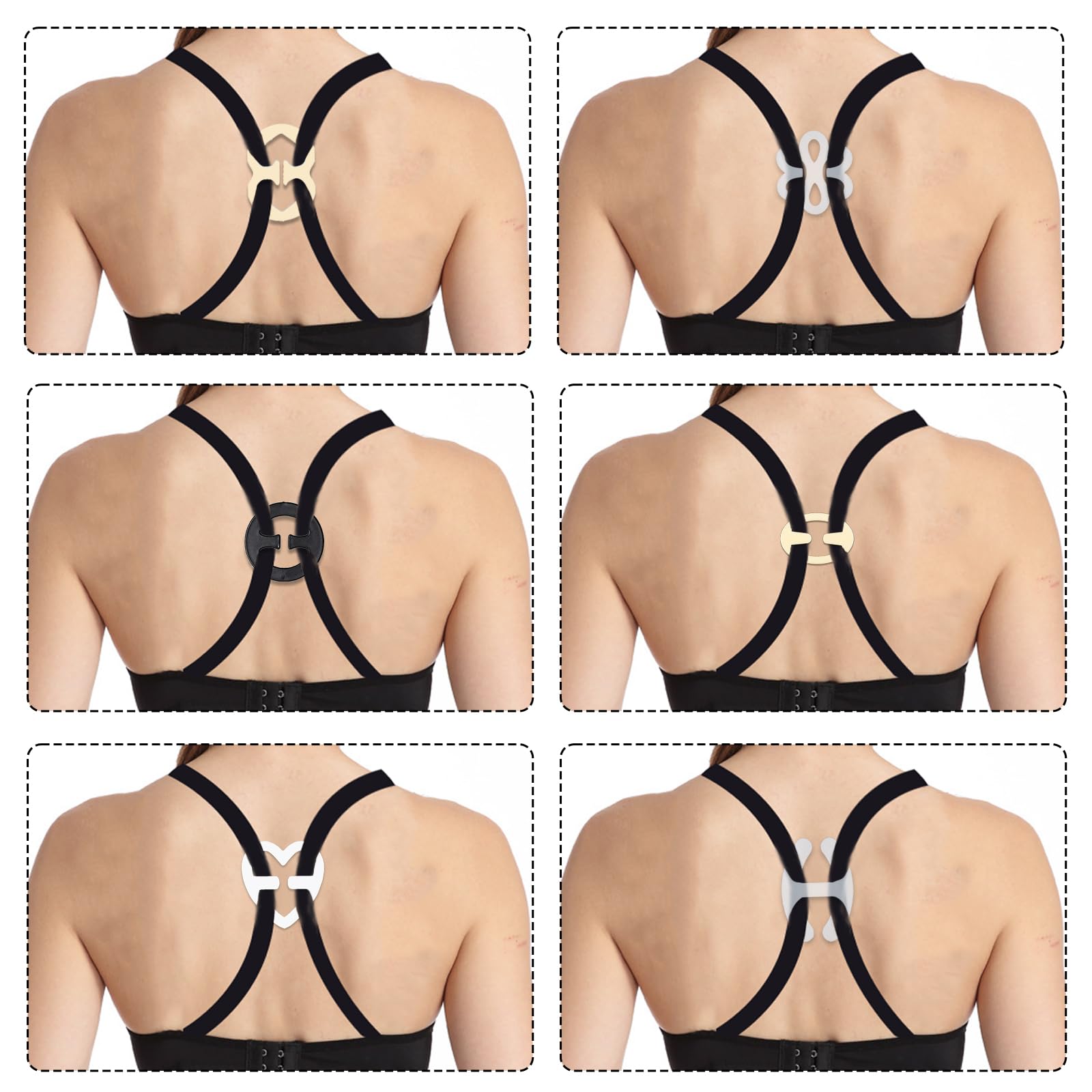 28 PCS Anti-Slip Bra Strap Clips - Adjustable Non-Slip Bra Straps Holder for Back Support | Perfect for Sports, Workouts & Everyday Comfort
