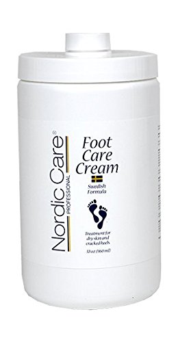 Nordic Care Foot Care Cream 32oz (Pack of 2) with Pump - Moisturizing & Healing Foot Cream for Dry Cracked Feet - Perfect for Pedicures, Athletes & Daily Foot Care