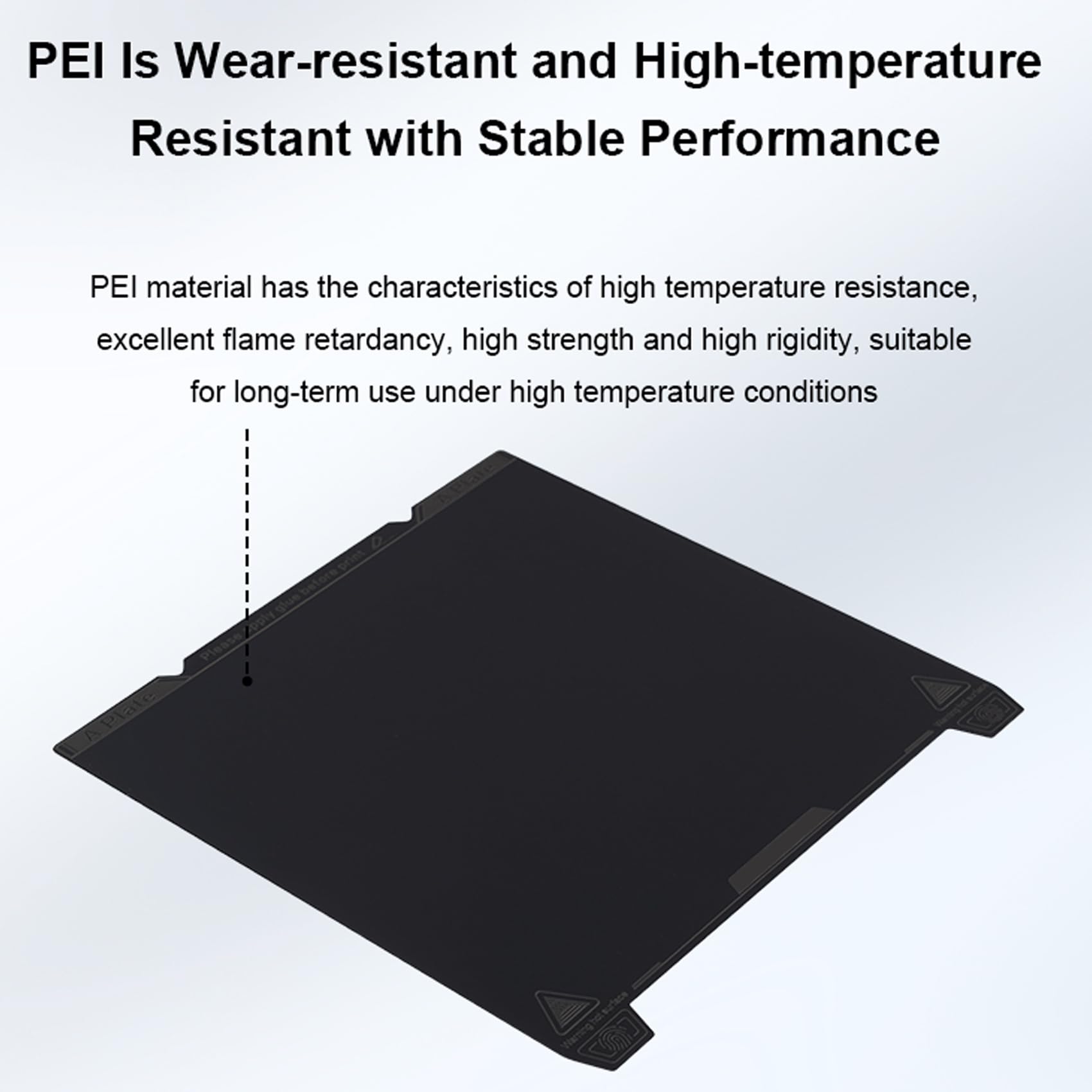 Smooth PEI Build Plate for K1 Max 3D Printer - 315x310mm Spring Steel Magnetic Print Bed with Ultra-Smooth Surface | Perfect for High-Precision ABS, PLA, PETG Printing & Rapid Prototyping