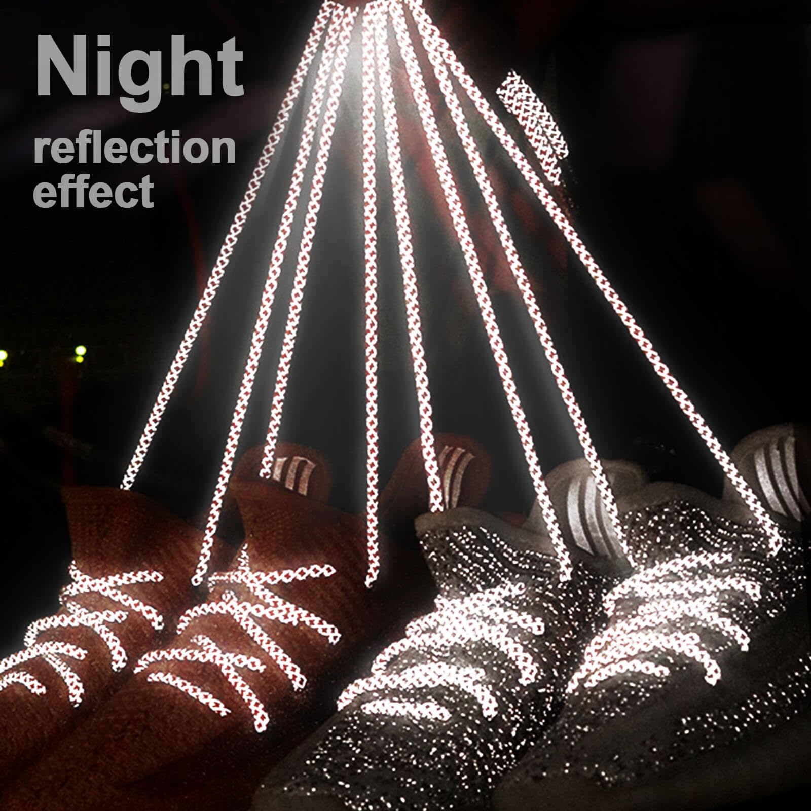 DELELE 2 Pairs Reflective Shoelaces - 4/25