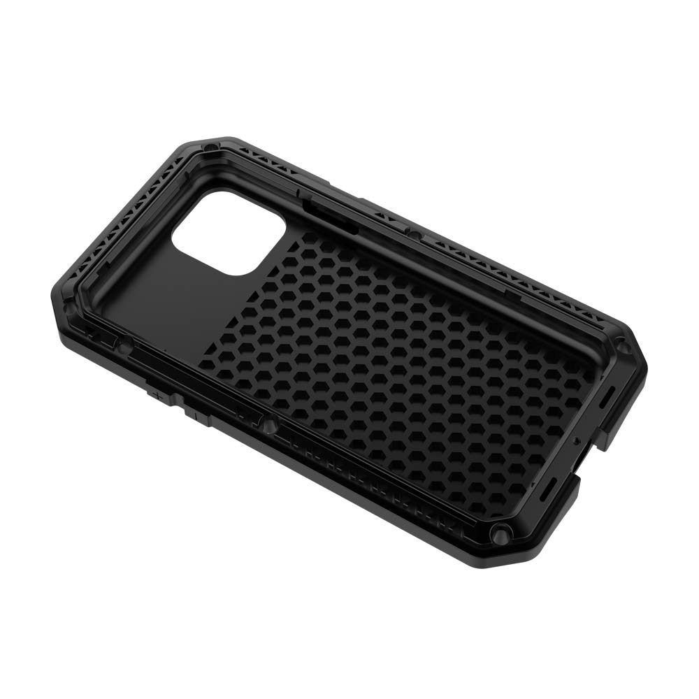 **Marrkey Heavy Duty Shockproof Aluminum Alloy Case for iPhone 11 Pro Max 6.5 Inch - Full Body Protection with Built-in Screen Protector, Black - Perfect for Outdoor, Work & Travel**