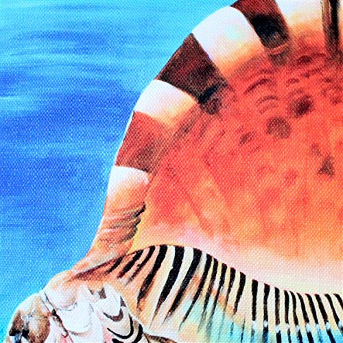 Tracy Upton Maui Great Triton Decorative Throw Pillow 20x20 Inches - Soft & Stylish Home Decor for Living Room, Bedroom, or Outdoor Patio