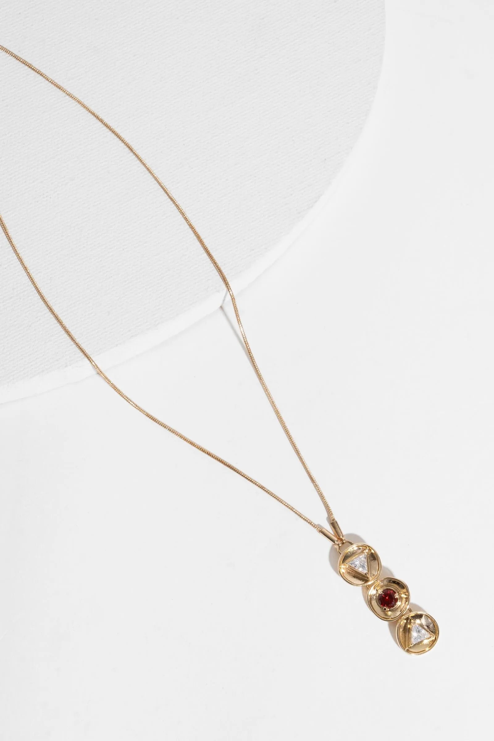 Three Charm Gold Plated Pendant Necklace for Women - Elegant Layered Jewelry Gift for Birthday, Anniversary & Valentine's Day | Perfect for Everyday Wear & Special Occasions
