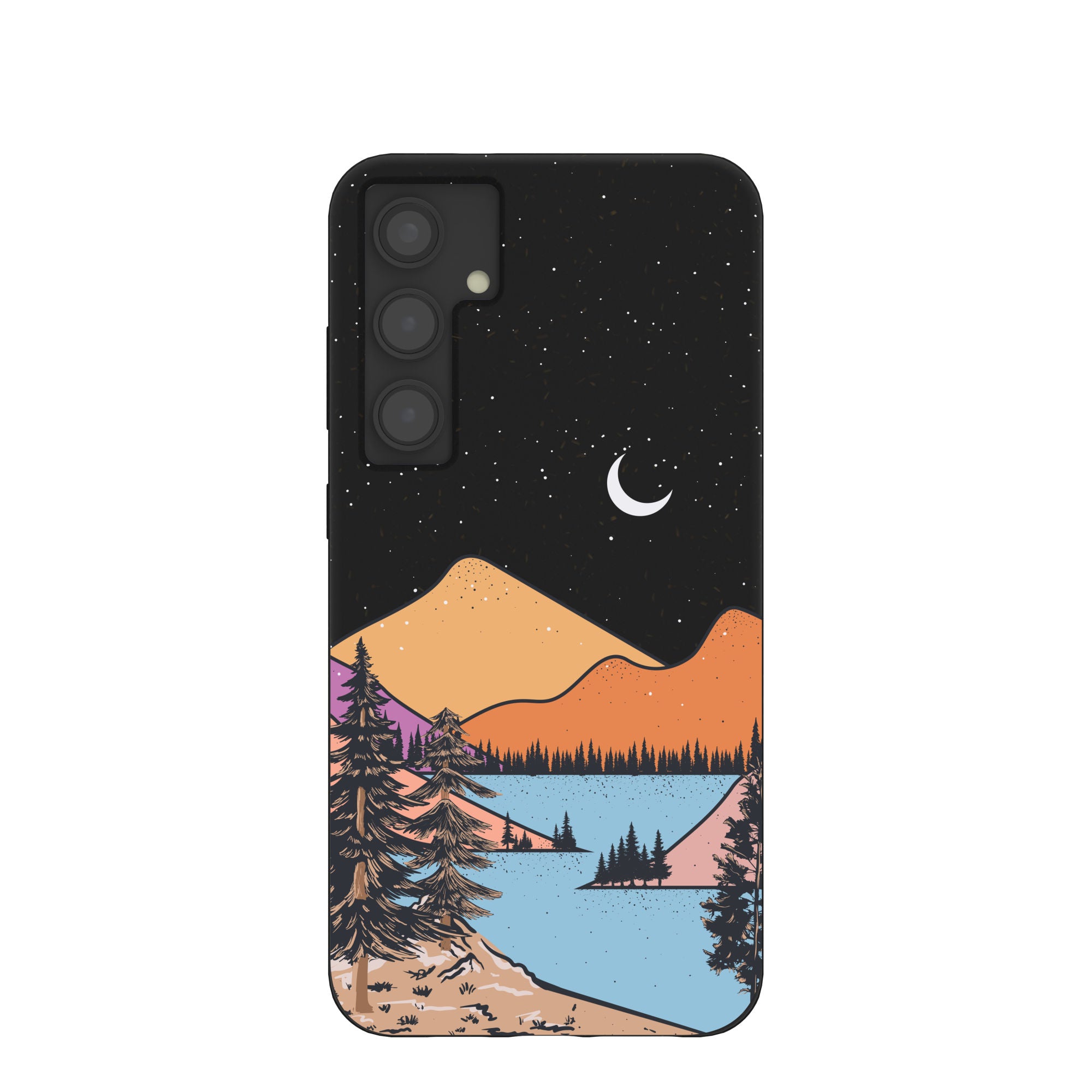 Premium Black Night Trails Samsung Galaxy S24+ Plus Case - Shockproof Protective Cover with Grip for Outdoor Adventures & Daily Use