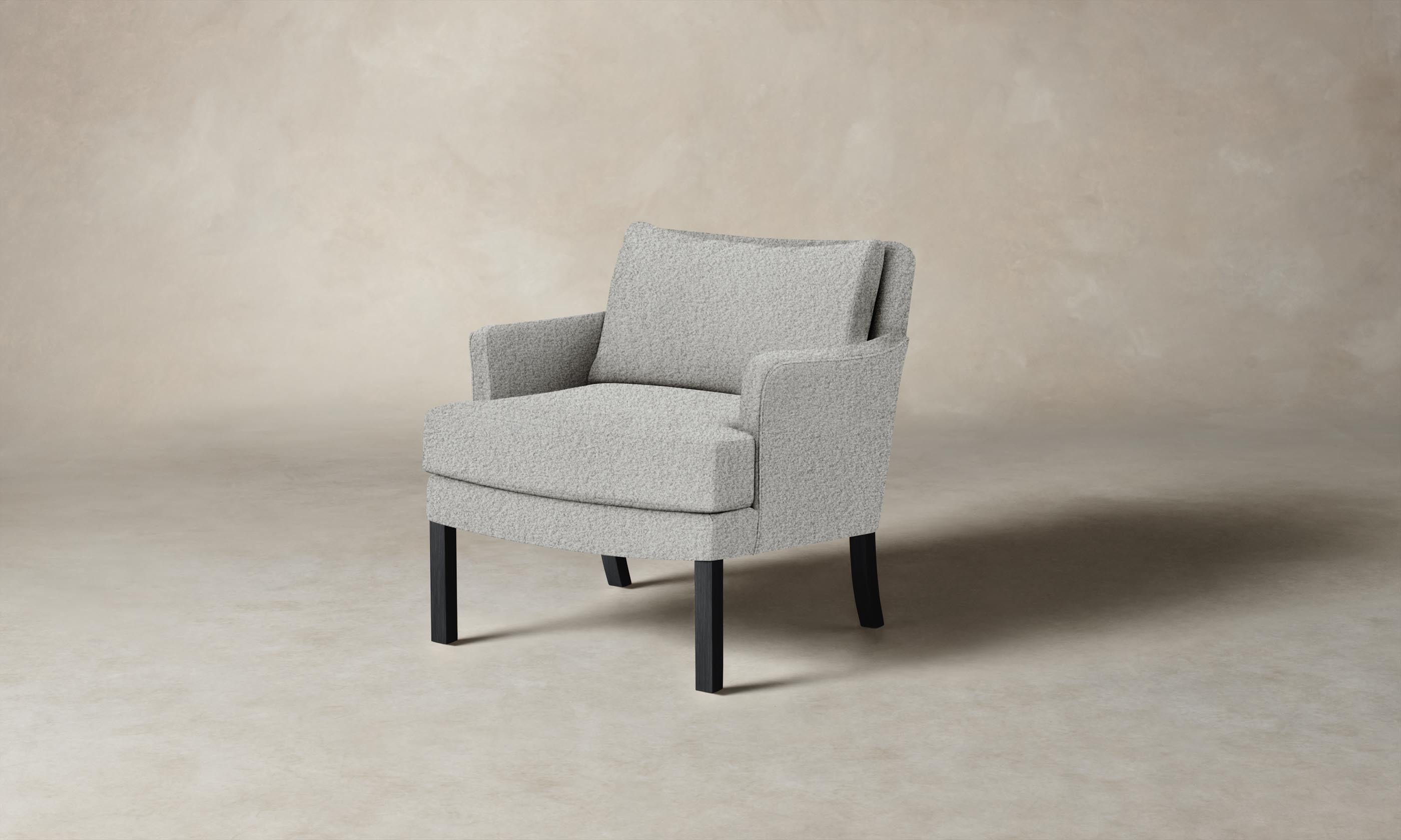 Kaye Chair - Premium Woolen Bouclé Upholstered Accent Chair for Living Room, Bedroom & Office - Modern Cliff Design with Comfortable Seating