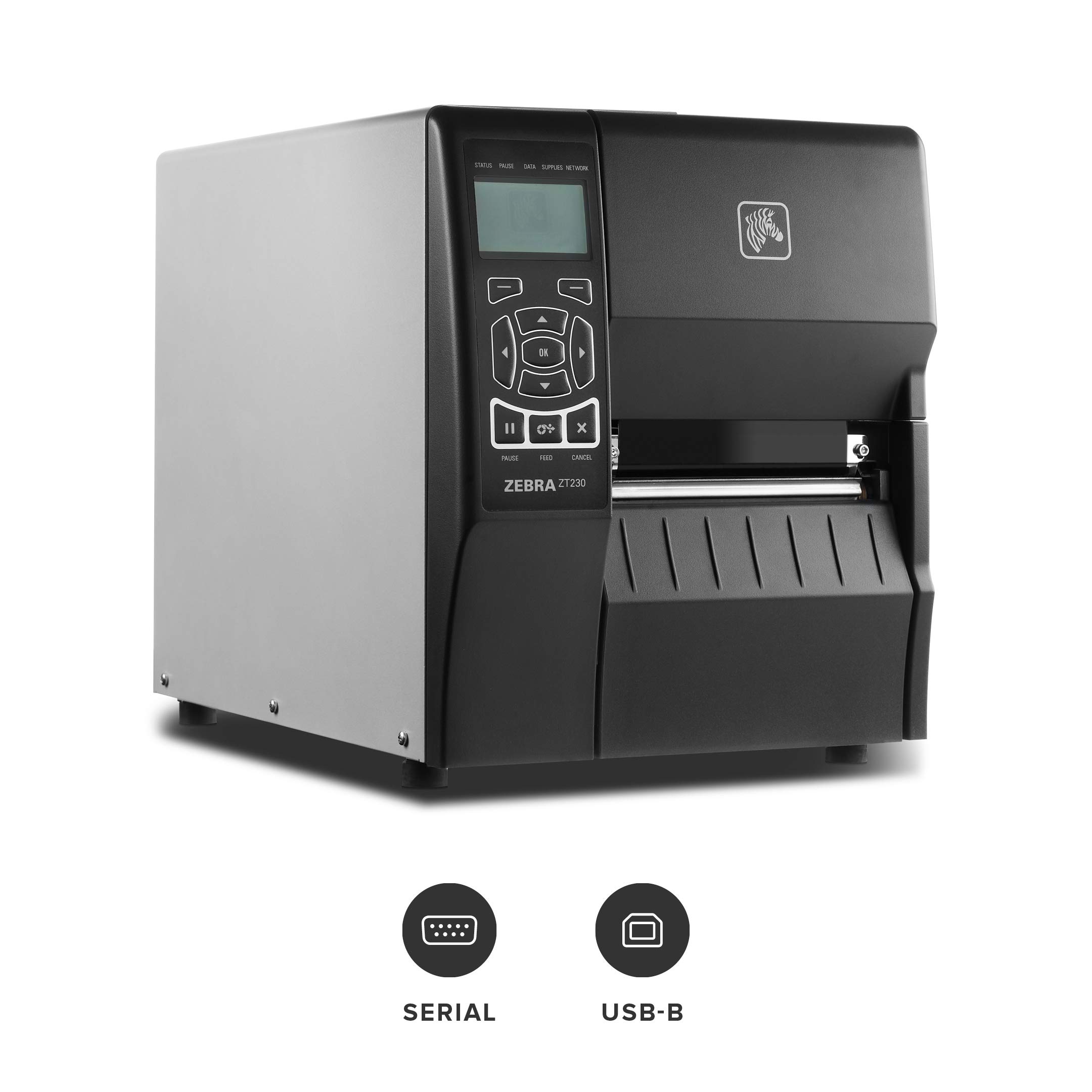 ZEBRA ZT23042-T01000FZ ZT230 Industrial Label Printer - Direct Thermal/Thermal Transfer, 4