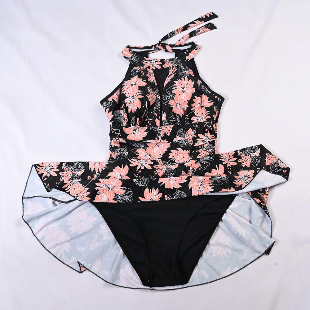 Women's Plus Size Tummy Control One Piece Swimsuits with Skirt - Flattering Beachwear for Pool, Vacation & Summer Activities