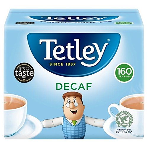 Tetley Decaf Tea Bags - 160 Count Pack | Caffeine-Free Black Tea | Perfect for Relaxation & Evening Tea Time