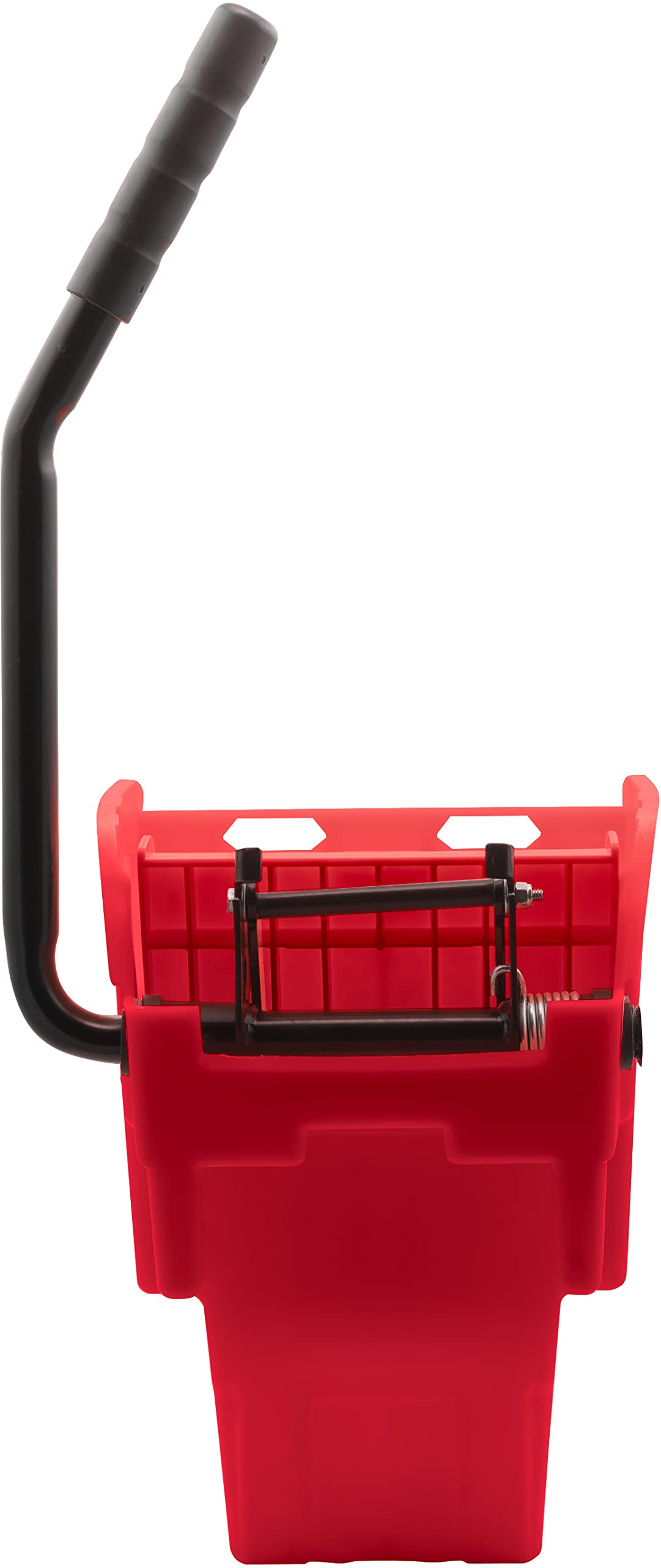 Carlisle FoodService 35-Quart Red Polypropylene Mop Bucket with Side-Press Wringer & Soiled Water Insert - Heavy-Duty Floor Cleaning for Restaurants, Offices, Janitorial Use - Ideal for Commercial Kitchens, Hospitals, and School Maintenance