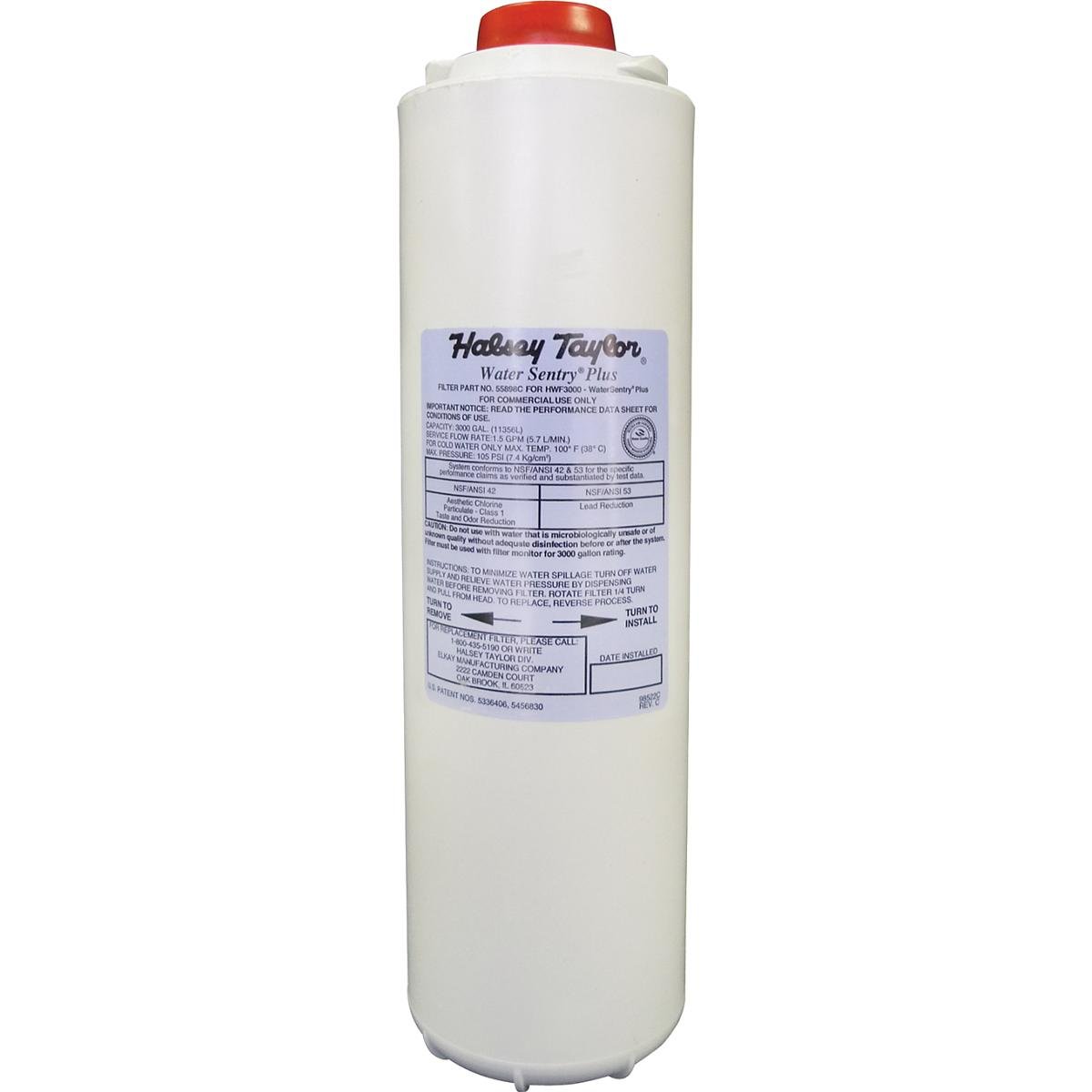 Halsey Taylor WaterSentry Plus Replacement Filter for Bottle Fillers - 3 Pack | NSF Certified Water Filtration | Ideal for Schools, Gyms & Public Spaces