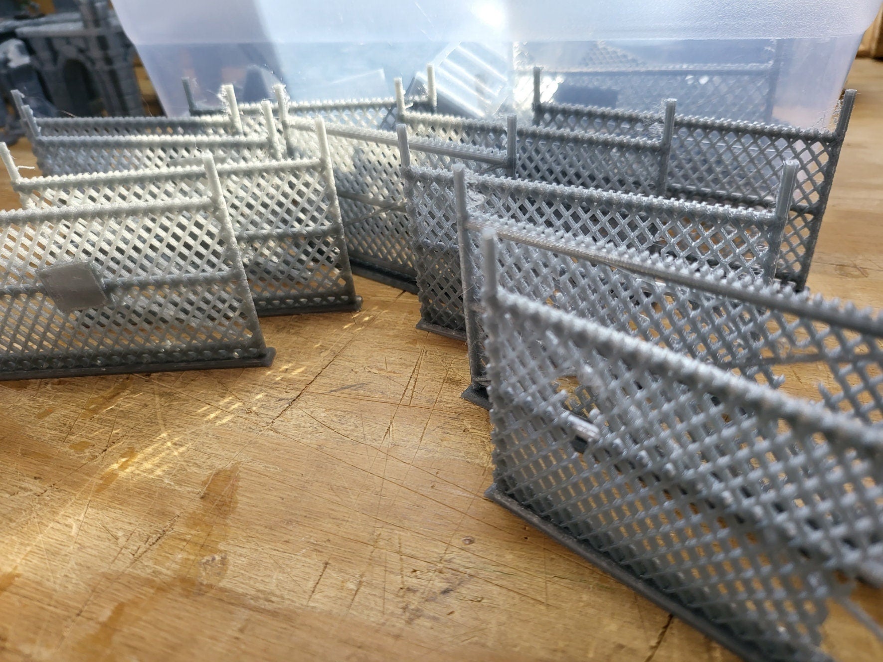 Urban Street Scatter Set - Realistic Fences, Trash Cans, Dumpsters & Street Debris for Wargaming & Diorama Scenes | Perfect for Tabletop RPGs, Model Train Layouts & Miniature Displays