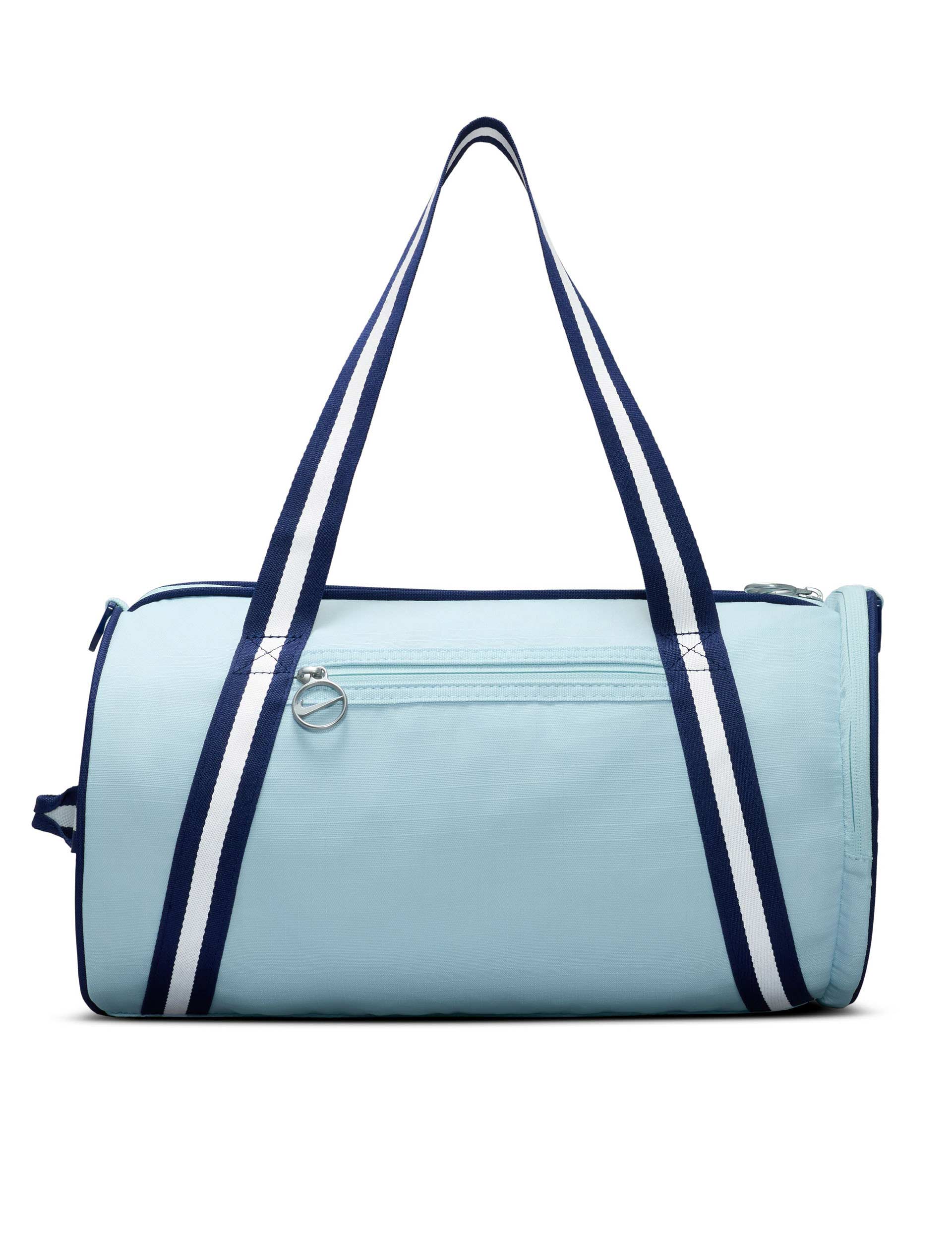 Vintage Heritage Retro Duffel Bag for Men & Women - Waterproof Travel Gym Duffle Bag with Shoulder Strap, Glacier Blue/Blue Void - Perfect for Gym, Travel, Camping & Weekend Getaways