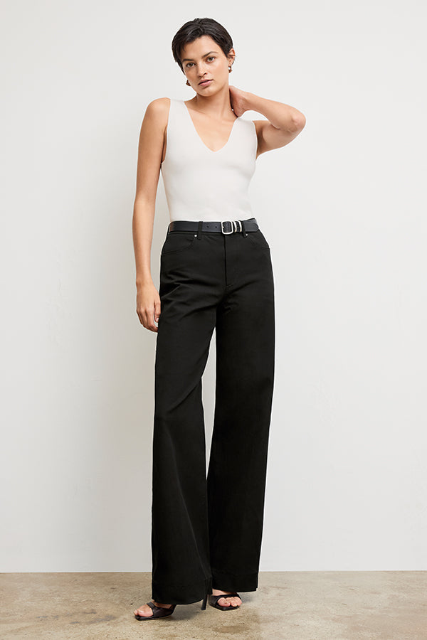 Milo Wide Leg Eco-Friendly Jeans - Better Than Denim in Black | Sustainable Fashion for Women, Casual Wear & Everyday Comfort