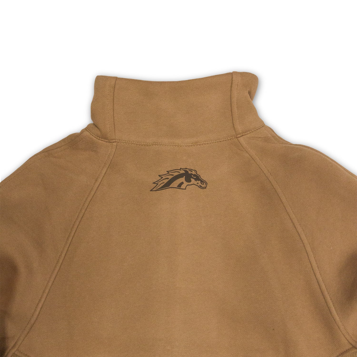 Western Michigan Cropped 1/4 Zip Pullover - Women's Quarter Zip Sweatshirt for Casual Wear & College Campus Style