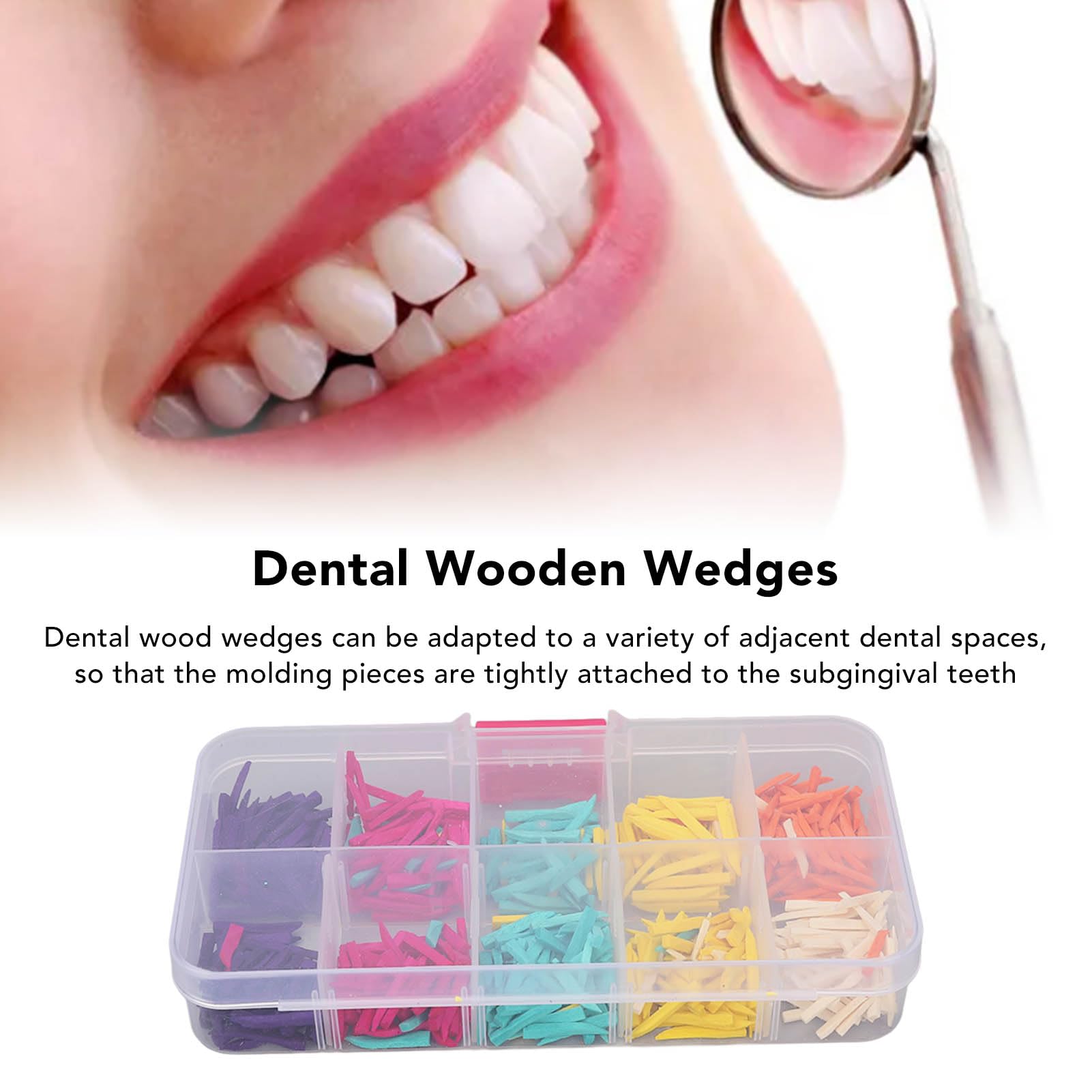 600Pcs Dental Matrix Wedges - Wooden Disposable Interproximal Wedges for Teeth Restoration | Perfect for Dental Fillings, Crowns & Bridges | Professional Dental Clinic Supplies