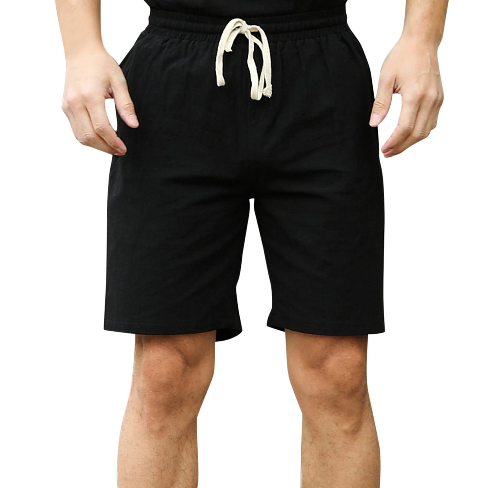 Men's Khaki Shorts - Elastic Waist Comfortable Casual Shorts for Big & Tall - SEF-25 | Perfect for Summer, Beach, Gym & Outdoor Activities