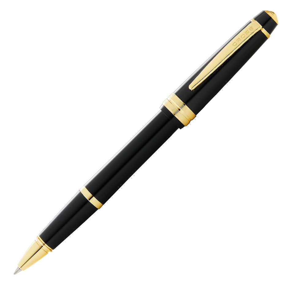 Cross Bailey Light Rollerball Pen - Premium Black with Gold Trim for Smooth Writing | Perfect for Office, Journaling & Gift Giving