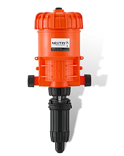 NEWTRY 1:500-1:50 Fertilizer Injector for Drip Irrigation System | 0.2%-2% Adjustable Dosing Pump | Hydroponic Nutrient Delivery for Garden, Greenhouse & Agriculture | Perfect for Vegetables, Flowers & Livestock Feeding