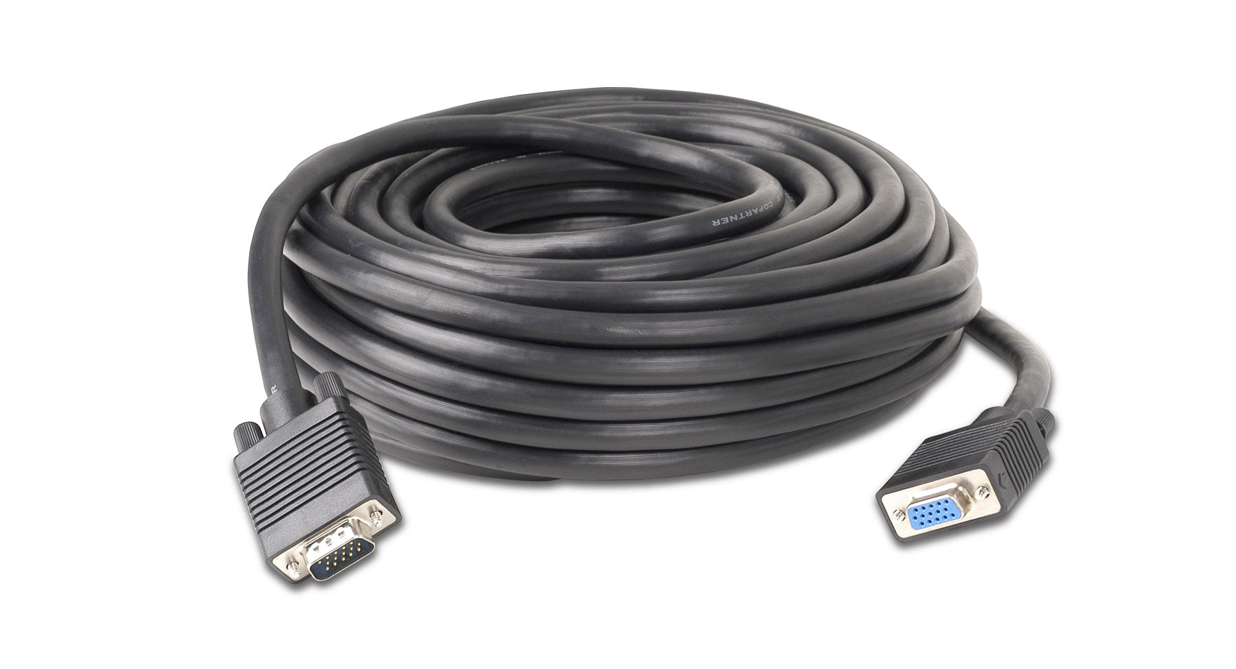 Premium 100ft VGA Extension Cable - High-Speed Signal Transmission for Gaming, Home Theater & Office Setup - Durable & Long-Length VGA Monitor Cable for PC, Laptop, Projector & Display Connections