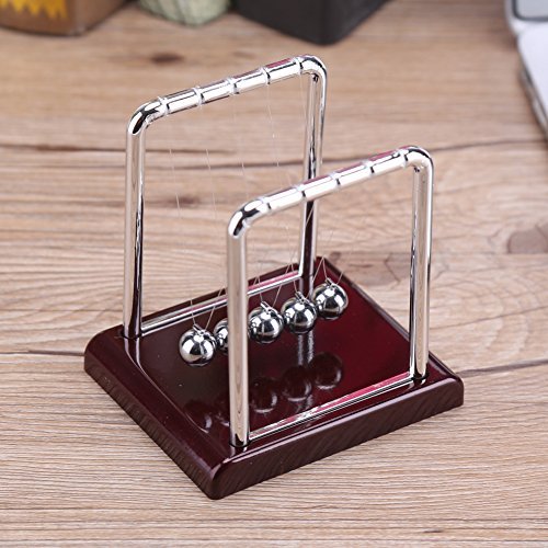 Newton's Cradle Steel Balance Swinging Magnetic Balls - Physics Science Pendulum Desk Toy for Office & Home | Stress Relief Gift for Adults, Science Lovers & Executive Decor | Perfect for Living Room, Study & Work Desk Accessories