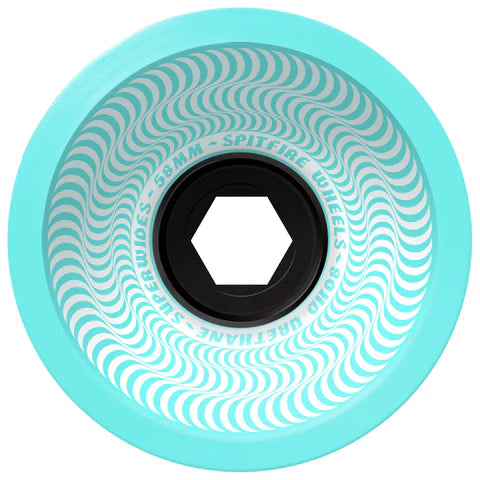 Spitfire 80HD Superwide Skateboard Wheels - Seafoam Blue - High Performance Wheels for Street & Park Skating