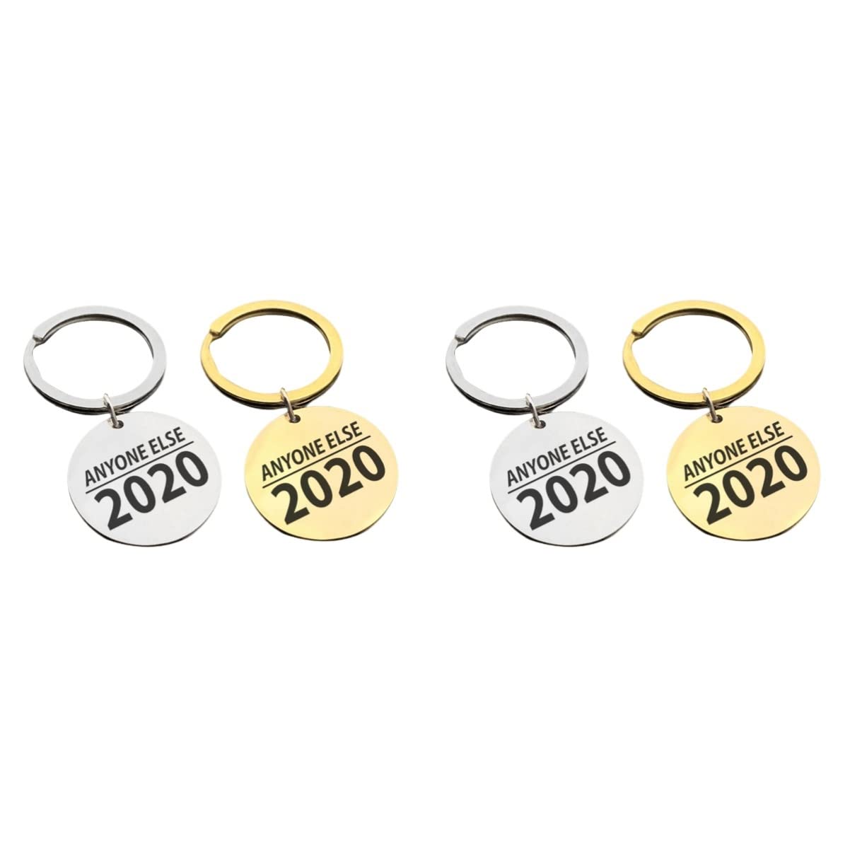 Bestoyard 4-Pack Stainless Steel Wallet Keychain - Secure & Durable Key Holder for Keys, Cards & Cash - Perfect for Travel, Gym, Work & Everyday Use