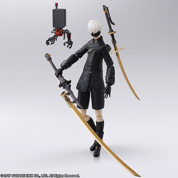 Bring Arts Nier Automata 9S Action Figure - Square Enix Collectible Model for Anime & Gaming Fans | Perfect for Display, Cosplay, and Gift Giving