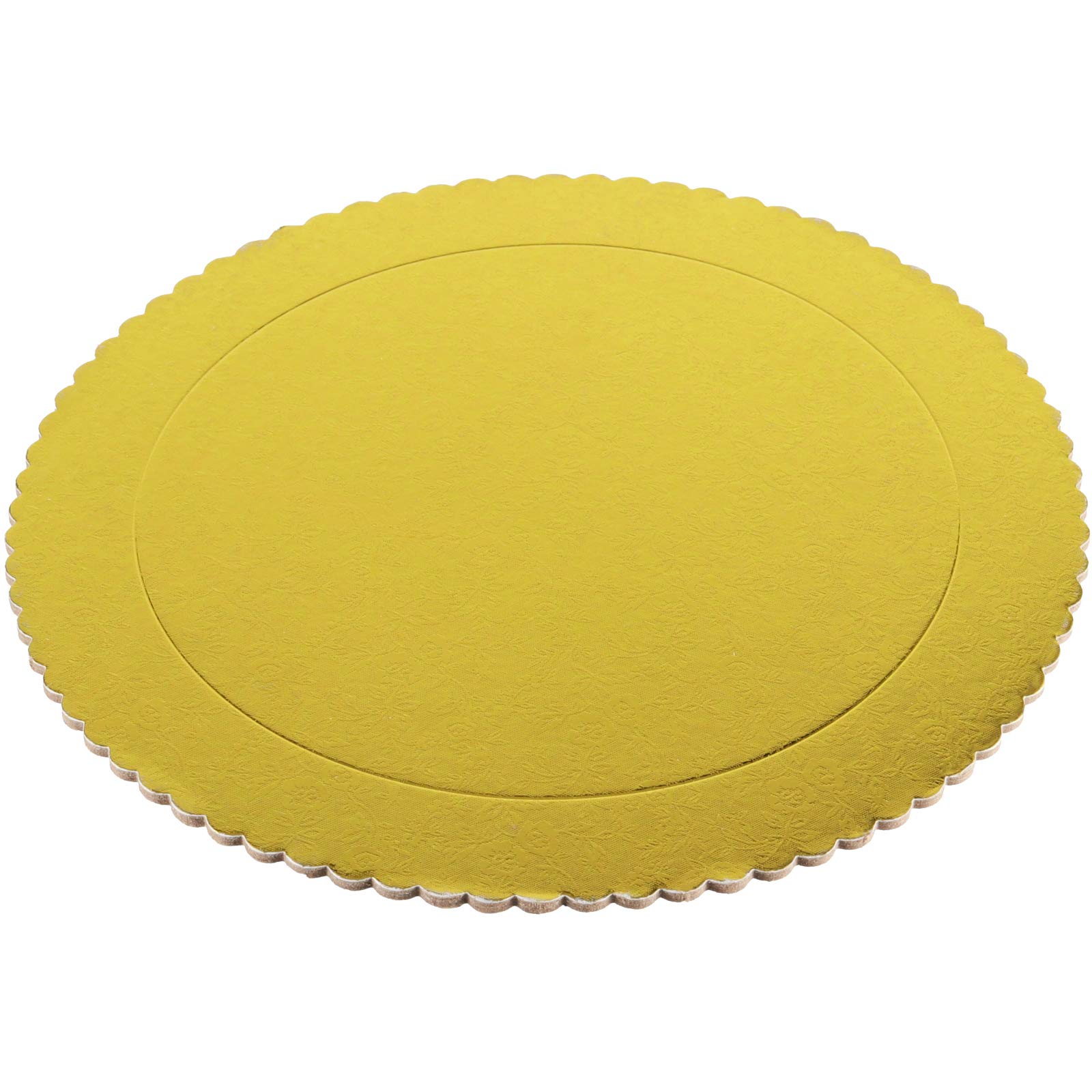 20-Pack 12-Inch Round Cake Boards - Food Grade Gold Laminated Greaseproof Cardboard Cake Drums - Disposable & Reusable for Cakes, Pizzas, Tarts - Perfect for Baking, Decorating, and Serving at Parties, Weddings, and Events