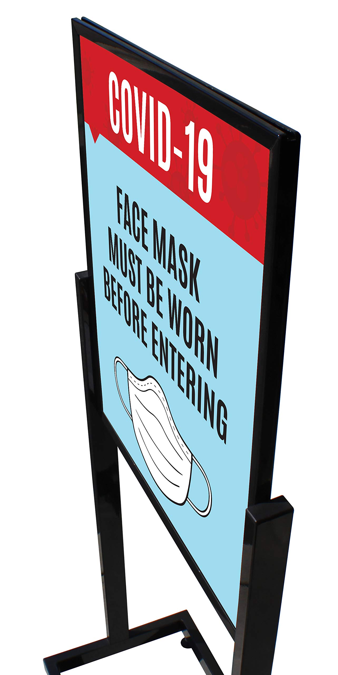Face Mask Stand - Heavy Duty Floor Standing Display for Retail Stores & Public Spaces - Perfect for Mask Storage & Organization in Clinics, Salons, and Offices