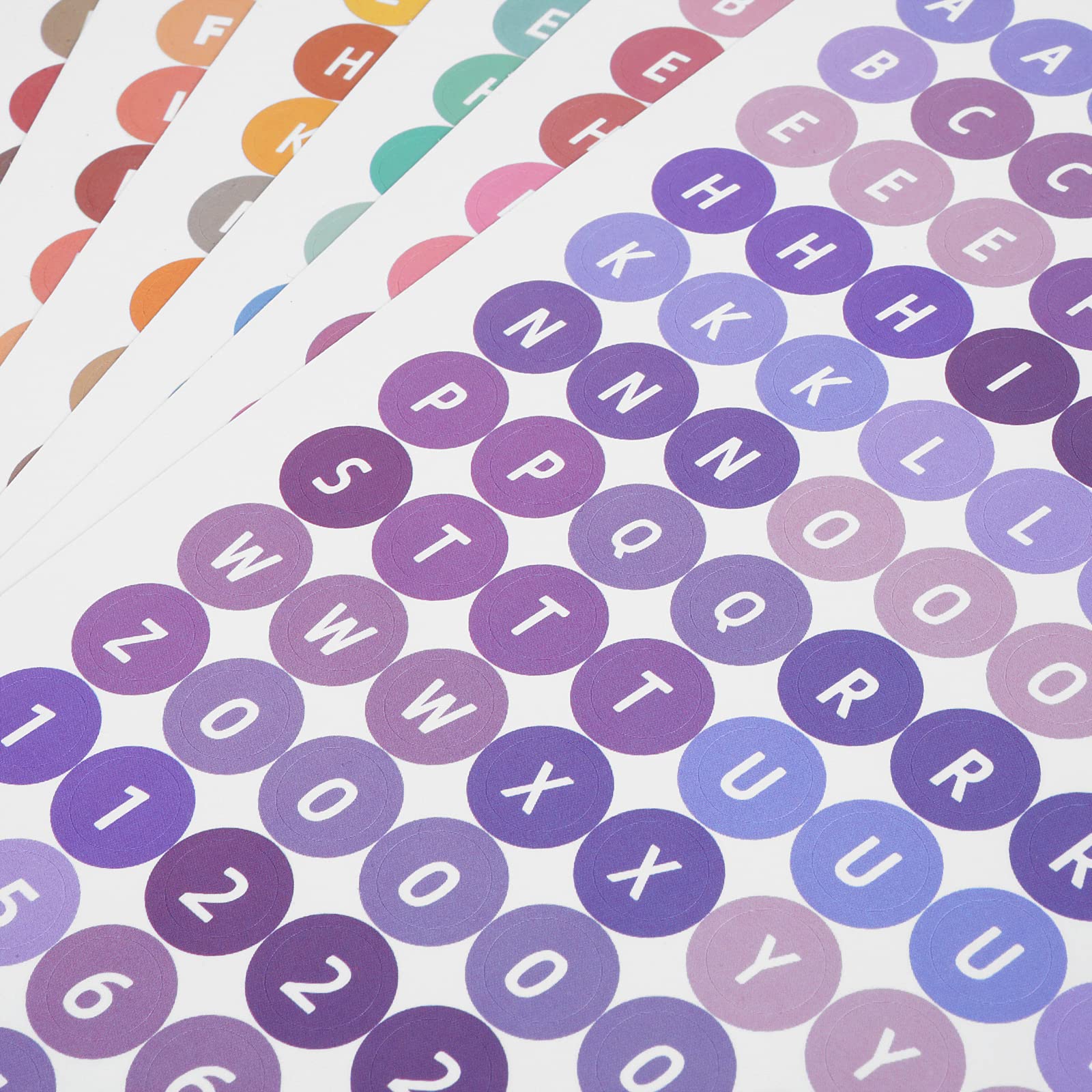 Colorful Alphabet Letter and Number Stickers - 10 Sheets Self-Adhesive Scrapbooking Stickers for DIY Postcards, Office Supplies, Handmade Crafts - Perfect for School Projects, Bullet Journals & Gift Wrapping