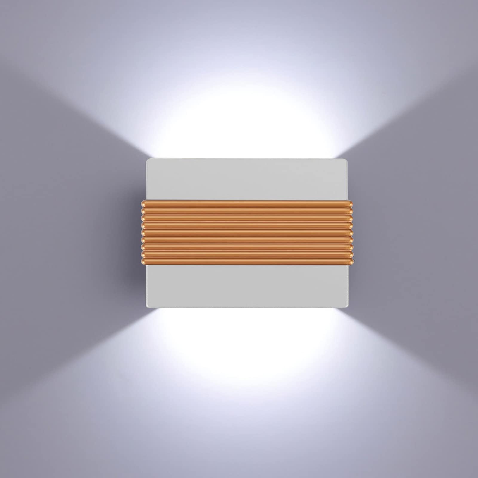 Kawell Modern LED Wall Sconces - 10W Up Down Wall Light Fixture for Indoor & Outdoor Use - Bedroom, Living Room, Stairs, Porch Lighting - Energy Efficient Cold White LED Wall Lamp for Hallway & Home Decor