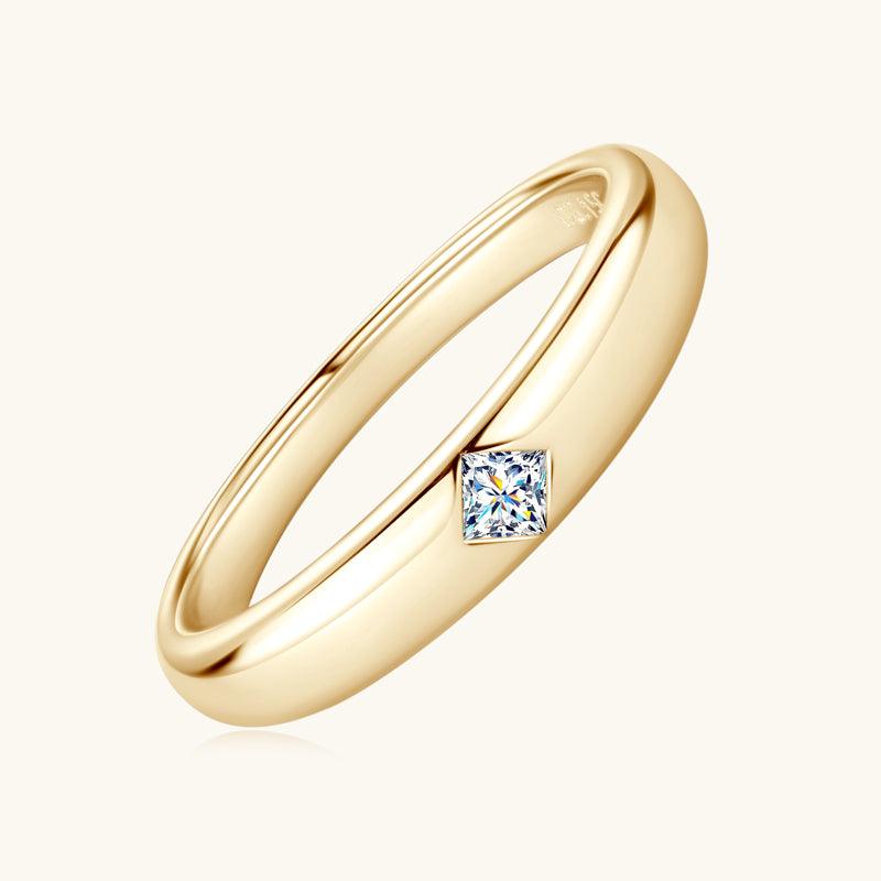 Princess Cut Premium Moissanite Wedding Ring - 14K White Gold Engagement Ring for Women | Sparkling Diamond Alternative for Bridal, Anniversary & Special Occasions