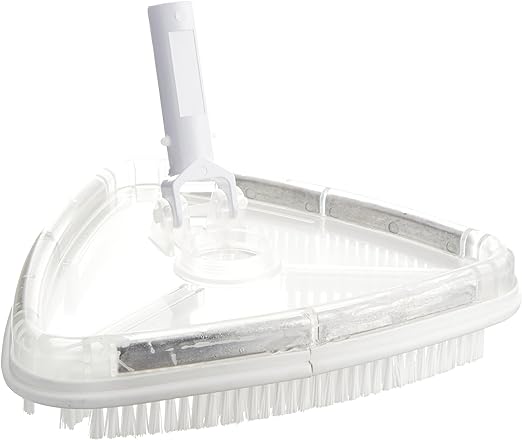 Pentair Pool Vacuum Head - Triangular Clear View Swivel Hose for In-Ground & Above Ground Pools - Heavy Duty Swimming Pool Cleaner Accessory with 360° Rotation for Efficient Debris Removal