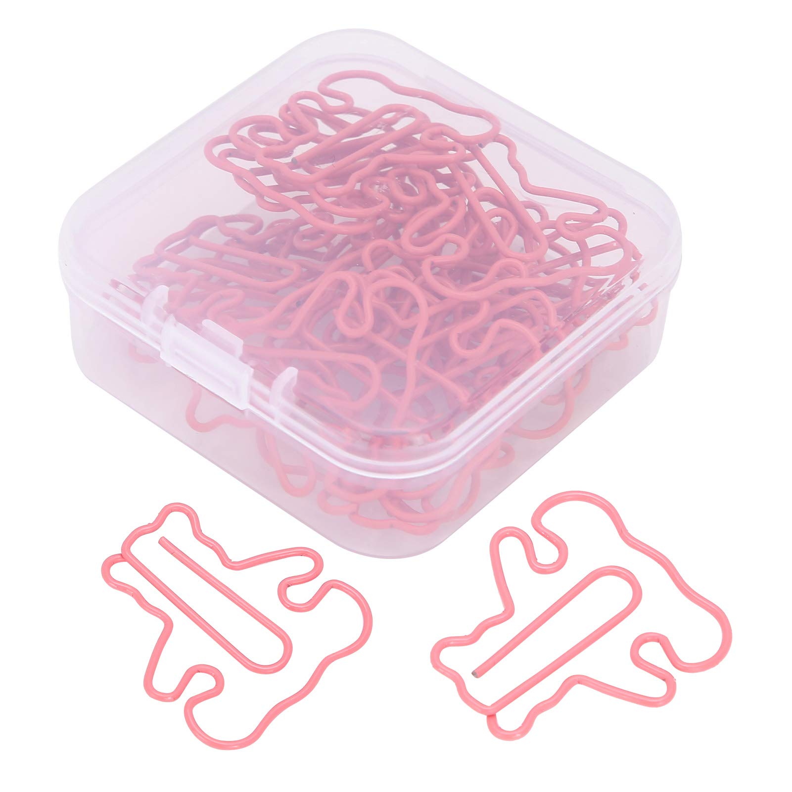 Practical Small Bear-Shaped Paper Clips - Decorative Plastic Coated Wire Clips for Home, Office & School Use | Perfect for Organizing Documents, Notes & Photos