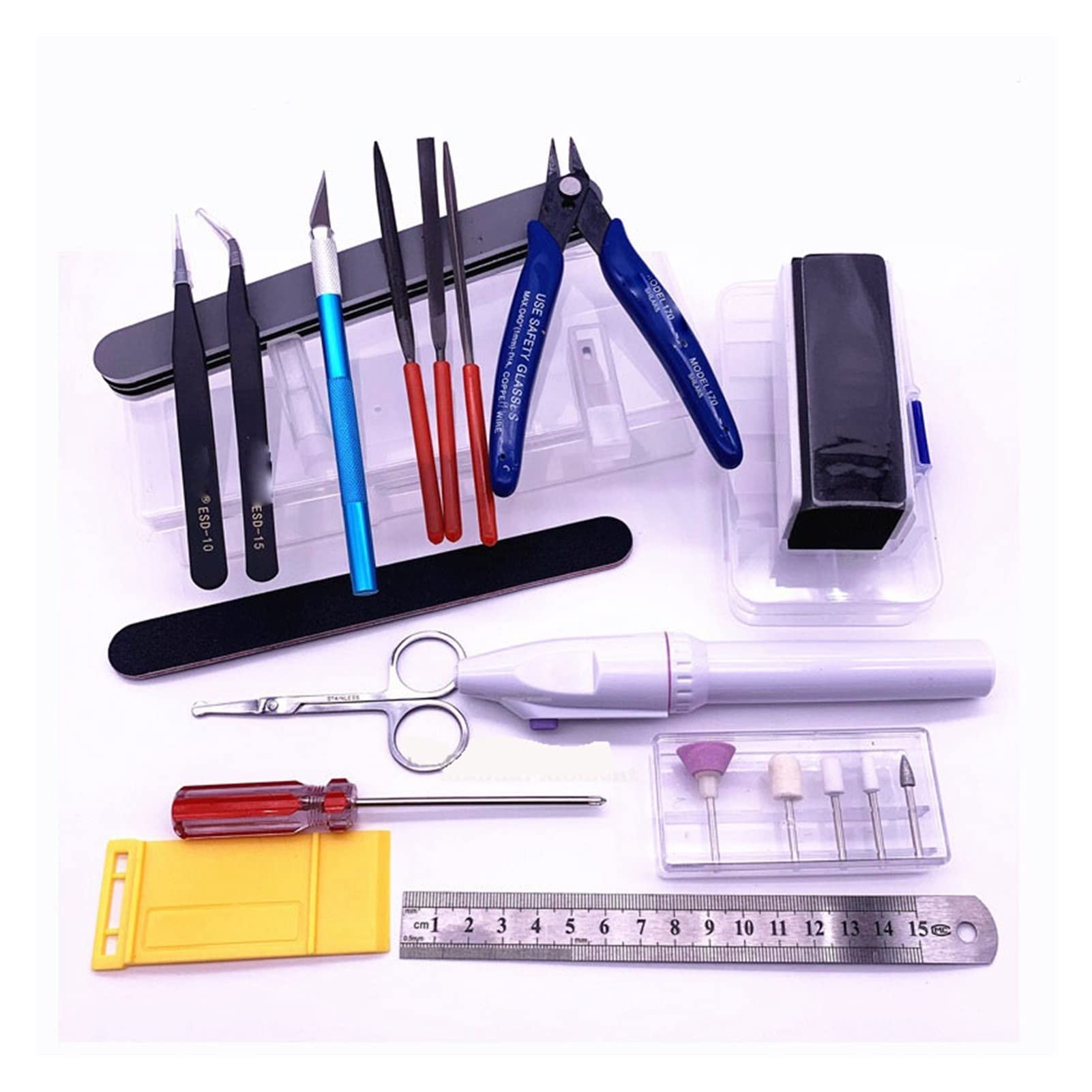 Gundam Model Tools Set - DIY Cutting & Polishing Kit for Military Hobby