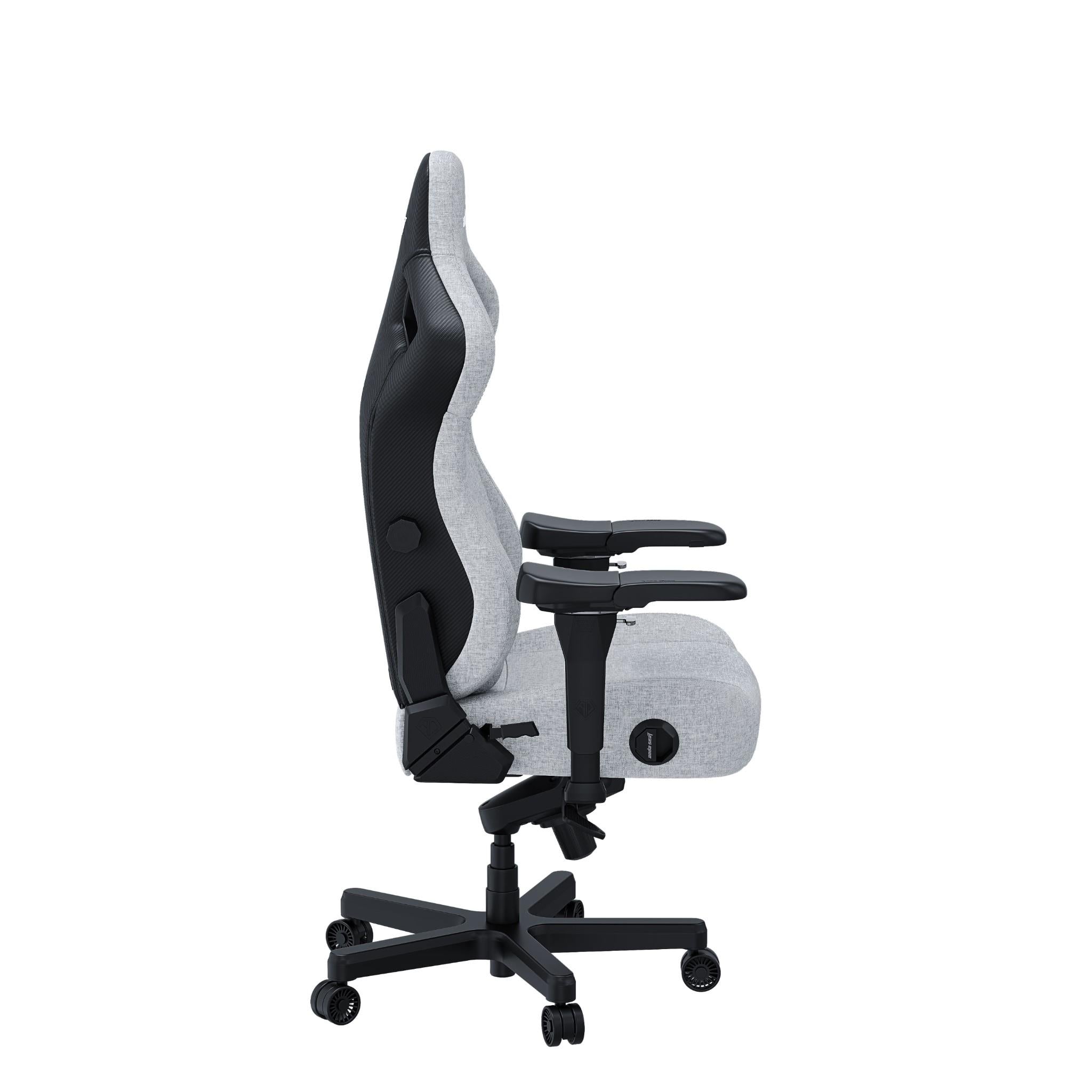 Anda Seat Kaiser 4 Series Premium Gaming Chair - Ergonomic Office & PC Gaming Chair with Adjustable Lumbar Support - Large Size Ash Grey - Perfect for Esports, Streaming & Home Office Work