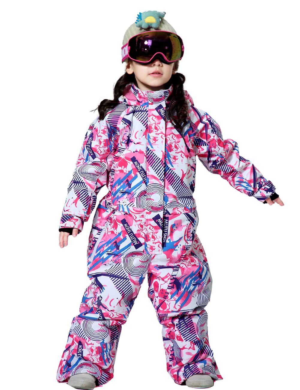 **Kids' Waterproof Snowsuit One-Piece Ski & Snowboard Winter Suit - Warm Insulated Jacket & Pants Set for Boys & Girls - Perfect for Skiing, Snowboarding & Outdoor Winter Play**