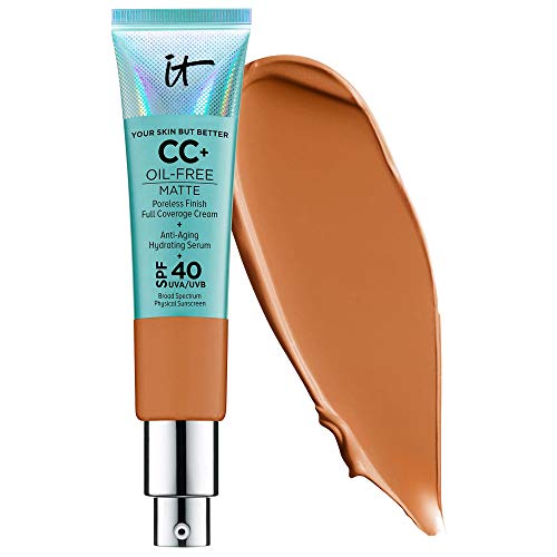 Your Skin But Better CC Cream Oil-Free Matte with SPF 40 - Rich | Full Coverage Foundation & Sun Protection | Perfect for Daily Wear & Natural Makeup Looks