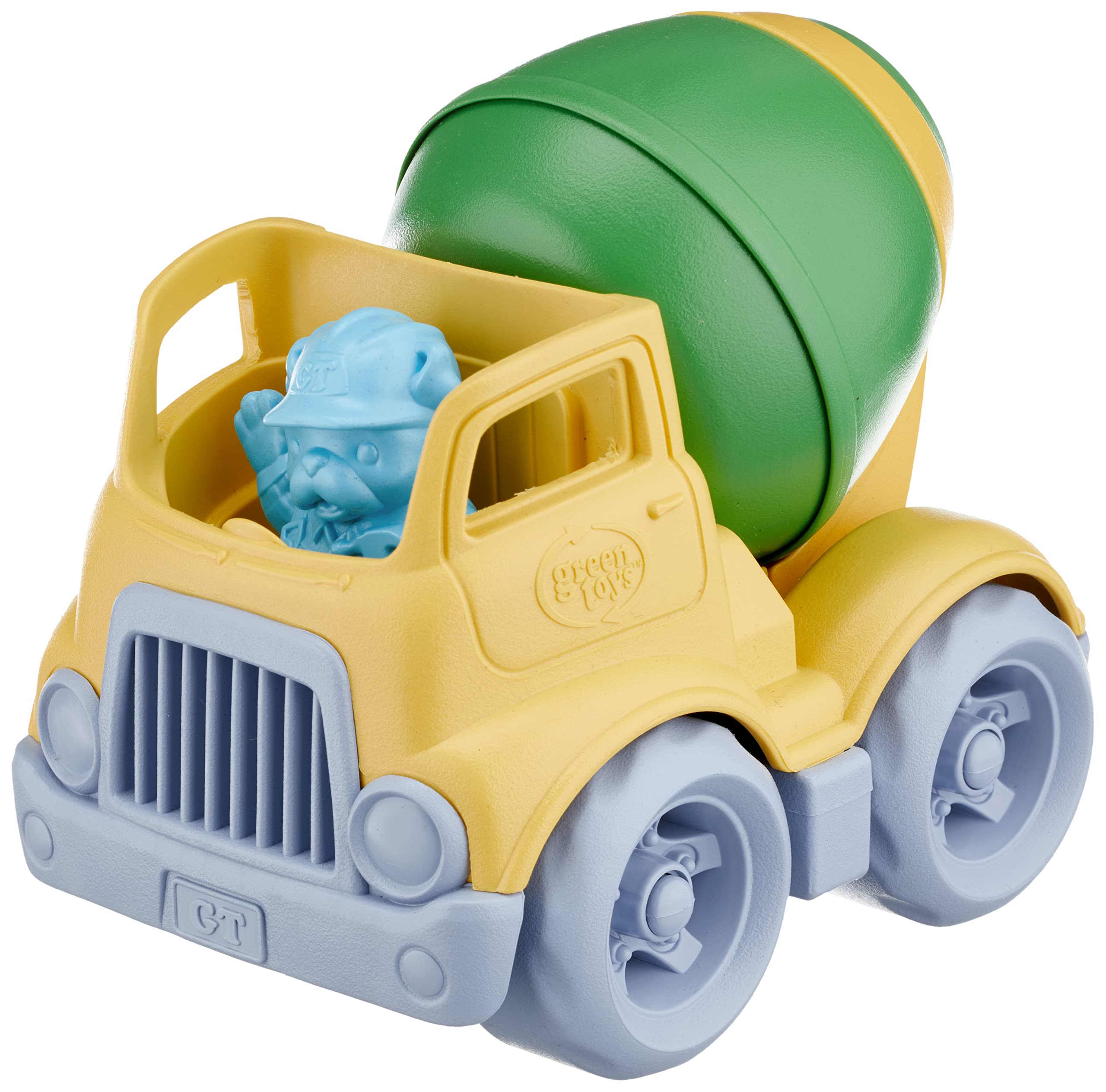 Green Toys Construction Truck 3 Pack - Eco-Friendly Plastic Toy Vehicles for Kids | Perfect for Sandbox Play, Pretend Construction Sites & STEM Learning