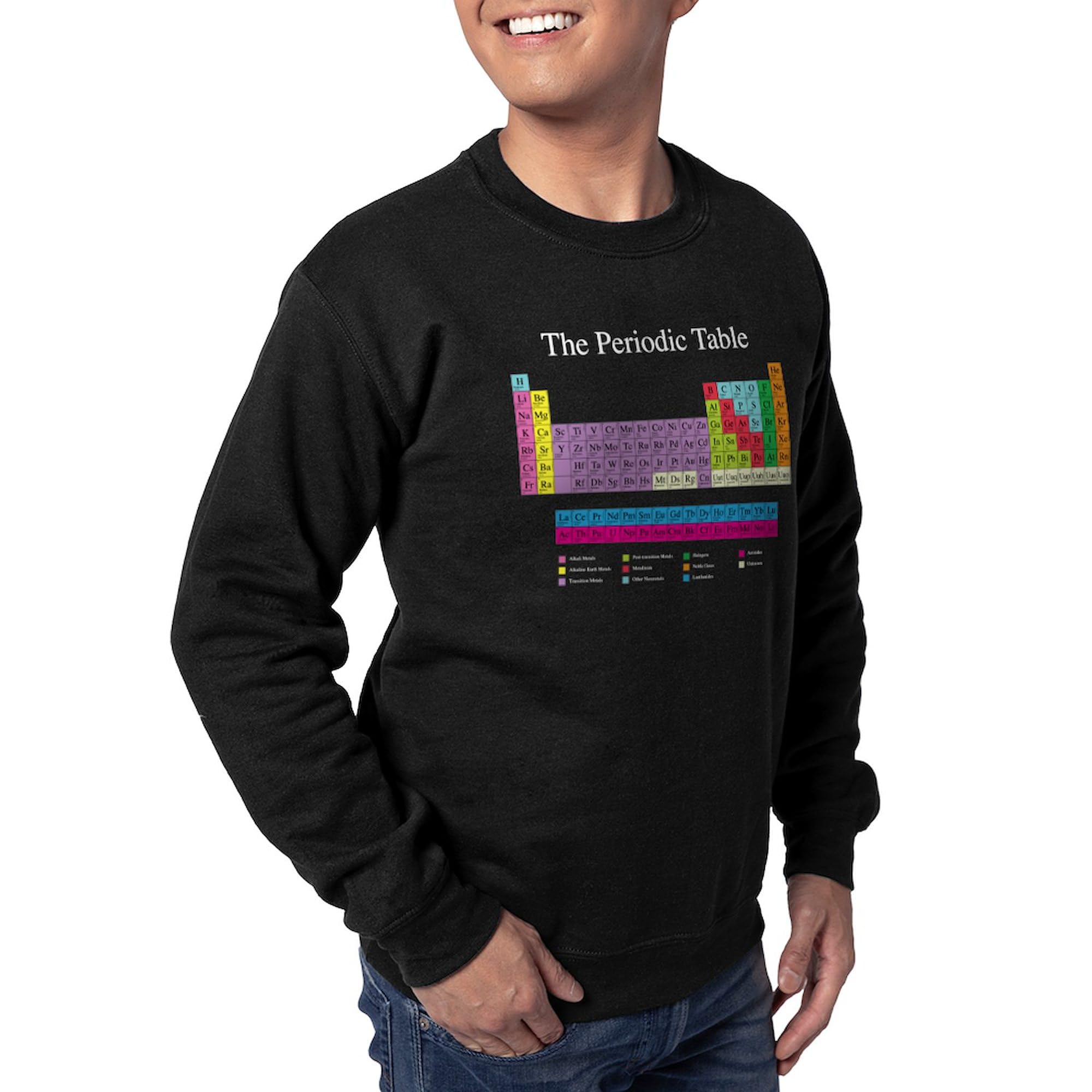 Periodic Table Dark Sweatshirt - Science Chemistry Graphic Pullover Hoodie for Students & Teachers - Perfect for Classroom, Lab & STEM Events