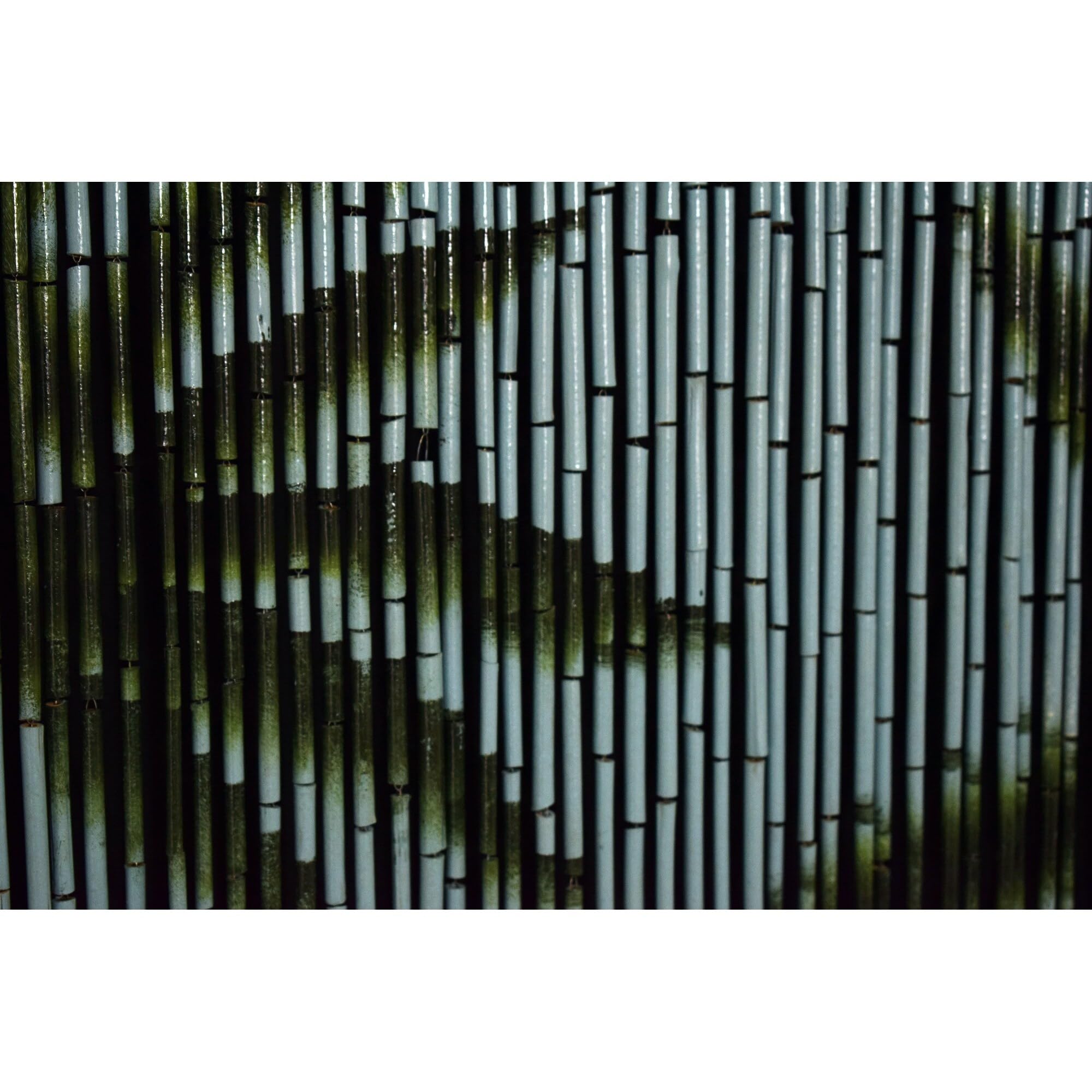 Bamboo 5296 Caribbean Palms Curtains - Natural Woven Window Shades for Beach House, Balcony & Tropical Home Decor