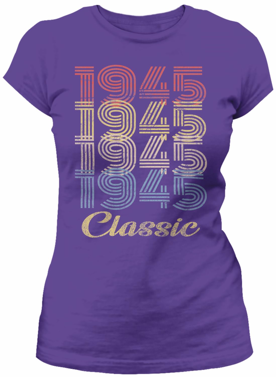 80th Birthday Gift for Women - Vintage 1945 Retro Birthday T-Shirt - Perfect for Milestone Celebrations & Photo Shoots